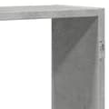 Miniatyrbilde 9 av 11: vidaXL Vegghylle betonggrå 159x18x65 cm konstruert tre