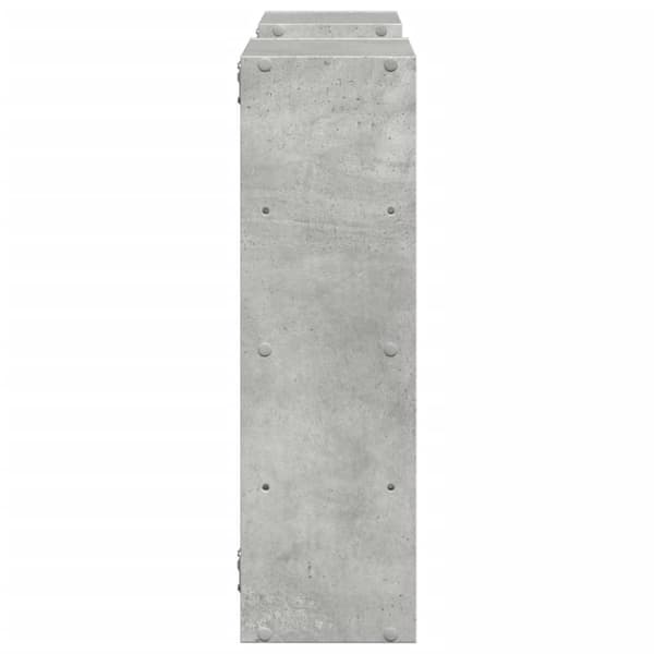 vidaXL Vegghylle betonggrå 96x18x60 cm konstruert tre
