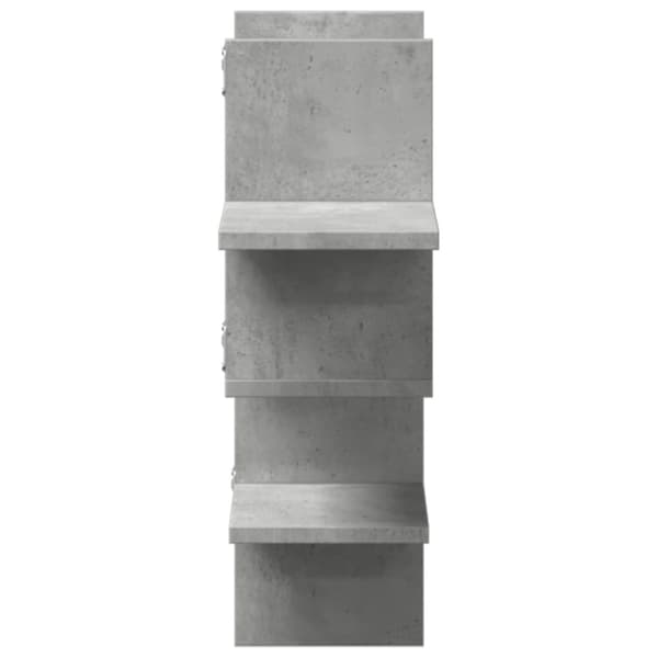 vidaXL væghylde 124,5x18x60,5 cm konstrueret træ betongrå