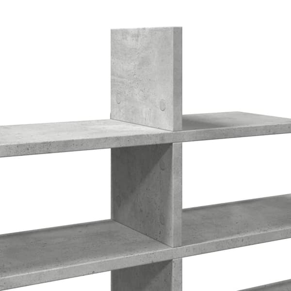 vidaXL væghylde 124,5x18x60,5 cm konstrueret træ betongrå