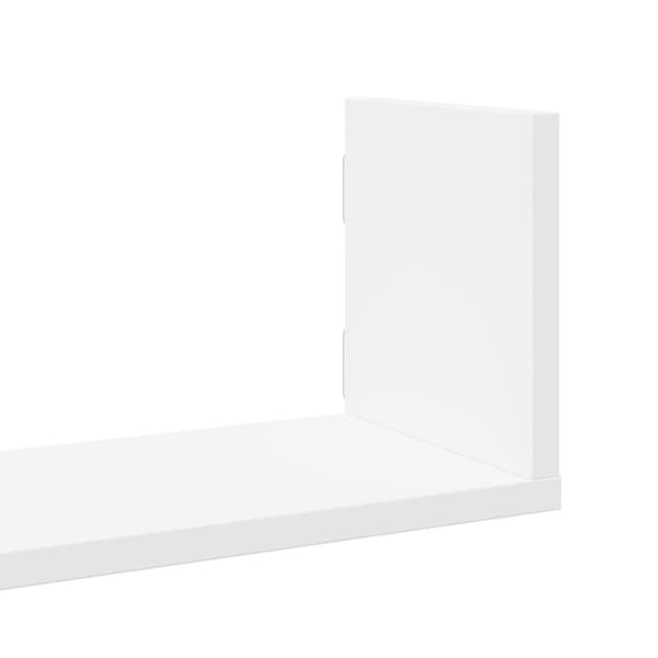 vidaXL Vegghyller 3 stk hvit 80x18x18 cm konstruert tre