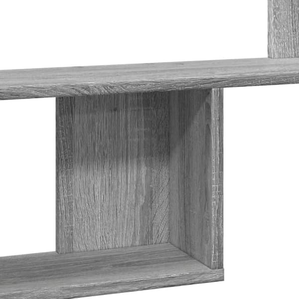 vidaXL Vegghylle grå sonoma 100x15x70 cm konstruert tre