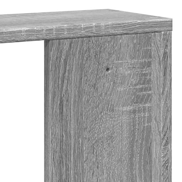 vidaXL Vegghylle grå sonoma 100x15x70 cm konstruert tre