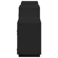 Miniatyrbilde 6 av 11: vidaXL Vegghylle svart 129x18x42 cm konstruert tre