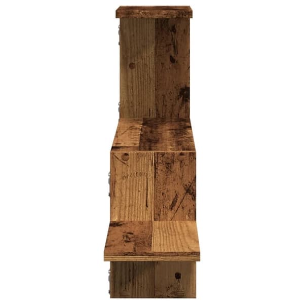 vidaXL Seinähylly vanha puu 104x15x49 cm tekninen puu