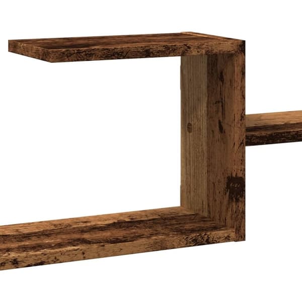 vidaXL Seinähylly vanha puu 104x15x49 cm tekninen puu