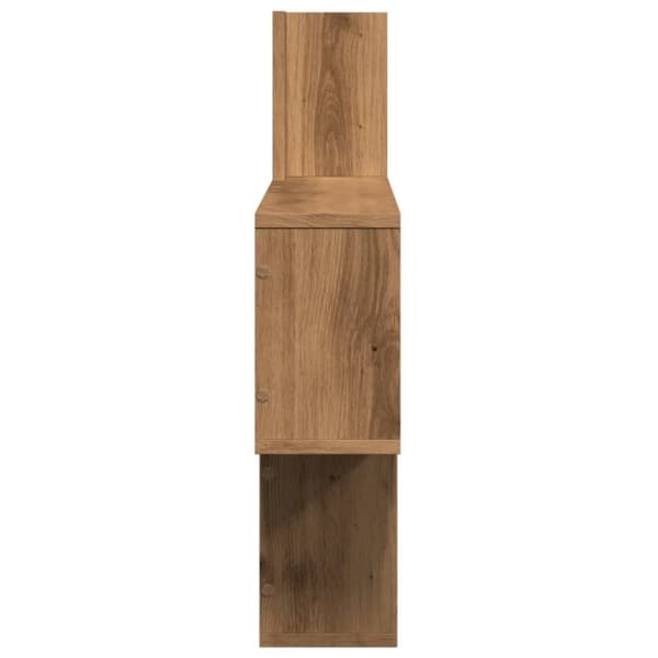 vidaXL Vegghylle artisan eik 100x15x70 cm konstruert tre