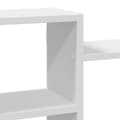 Miniatyrbilde 8 av 11: vidaXL Vegghylle hvit 129x18x42 cm konstruert tre