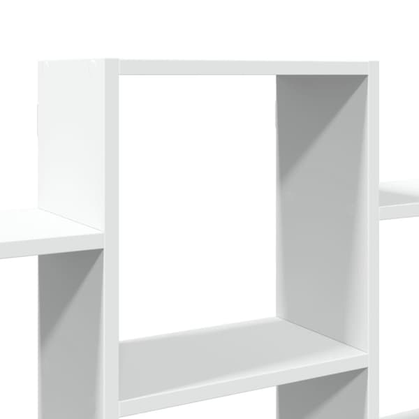 vidaXL Vegghylle hvit 159x18x66 cm konstruert tre