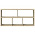 Miniatyrbilde 5 av 11: vidaXL Vegghylle sonoma eik 100x25x50 cm konstruert tre