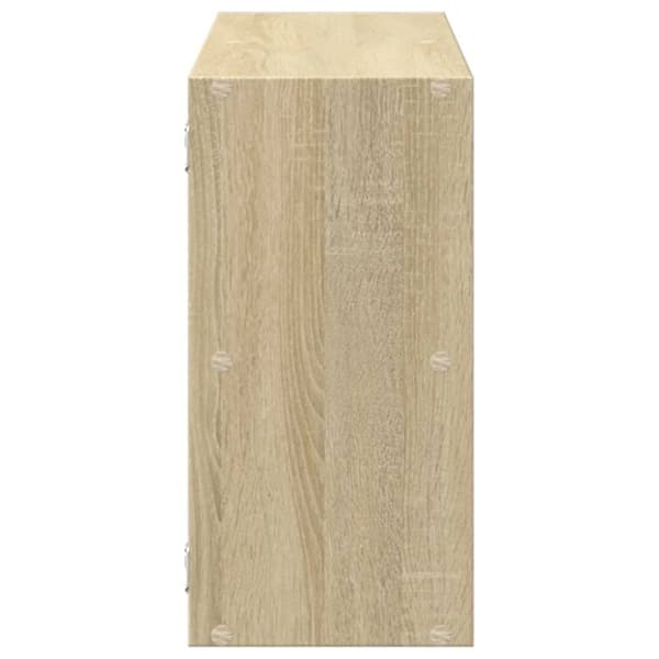 vidaXL Vegghylle sonoma eik 100x25x50 cm konstruert tre