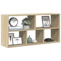 Miniatyrbilde 2 av 11: vidaXL Vegghylle sonoma eik 100x25x50 cm konstruert tre