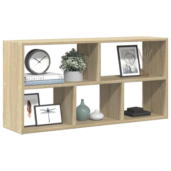 vidaXL Vegghylle sonoma eik 100x25x50 cm konstruert tre