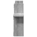 Miniatyrbilde 6 av 11: vidaXL Vegghyller 2 stk grå sonoma 38x12x38 cm konstruert tre