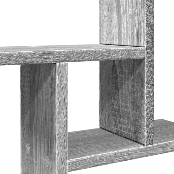 vidaXL Vegghyller 2 stk grå sonoma 38x12x38 cm konstruert tre