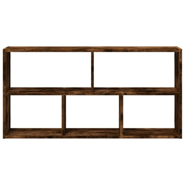vidaXL Vägghylla rökfärgad ek 100x25x50 cm konstruerat trä