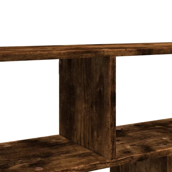 vidaXL Vägghylla rökfärgad ek 100x25x50 cm konstruerat trä