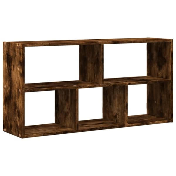 vidaXL Vägghylla rökfärgad ek 100x25x50 cm konstruerat trä