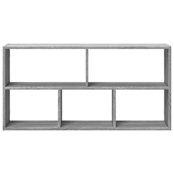 vidaXL Vegghylle grå sonoma 100x25x50 cm konstruert tre