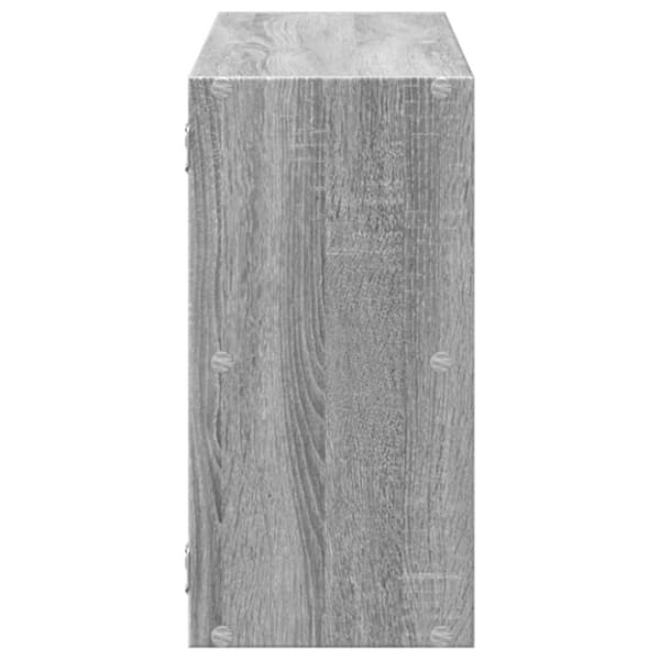 vidaXL Vegghylle grå sonoma 100x25x50 cm konstruert tre