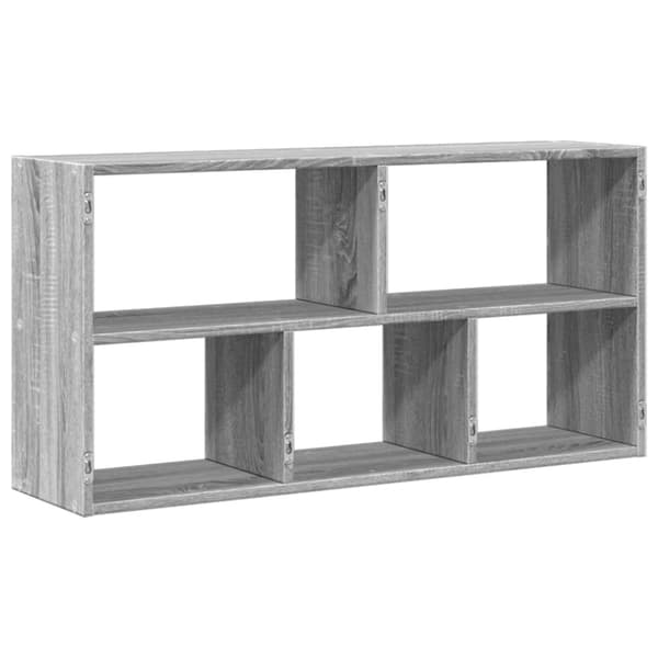 vidaXL Vegghylle grå sonoma 100x25x50 cm konstruert tre
