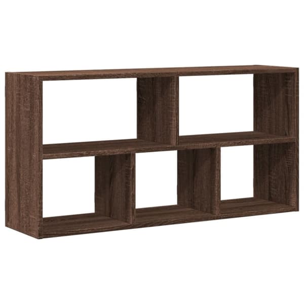 vidaXL væghylde 100x25x50 cm konstrueret træ brun egetræsfarve