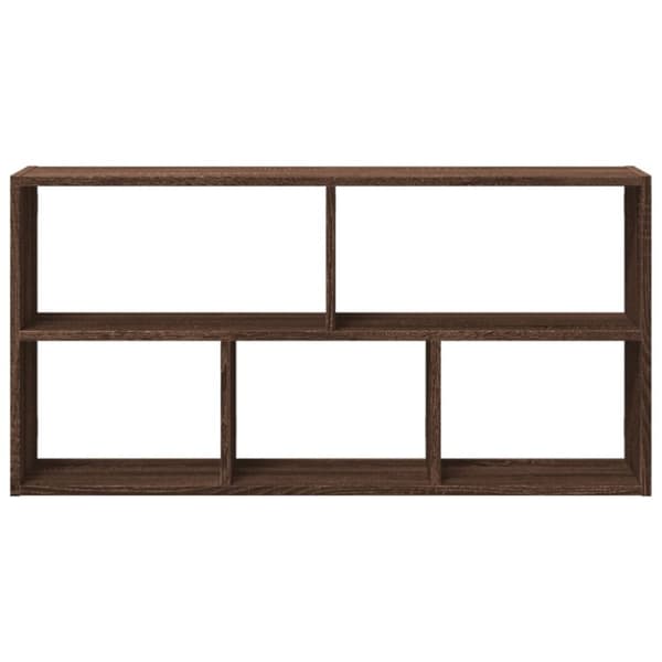 vidaXL væghylde 100x25x50 cm konstrueret træ brun egetræsfarve