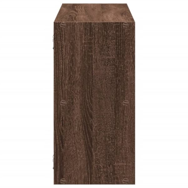 vidaXL væghylde 100x25x50 cm konstrueret træ brun egetræsfarve
