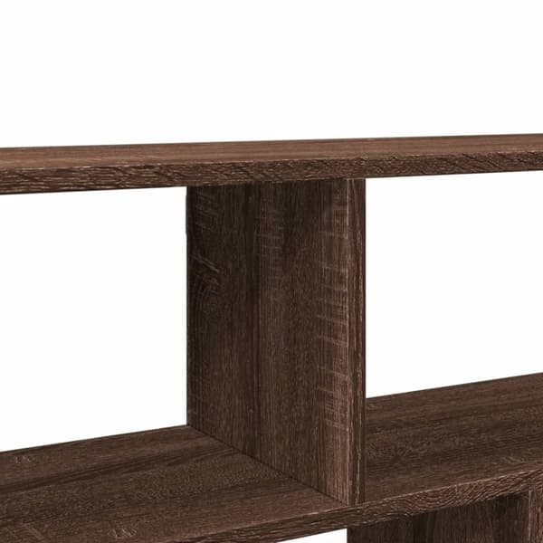 vidaXL væghylde 100x25x50 cm konstrueret træ brun egetræsfarve