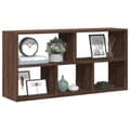 Miniatyrbillede 2 af 11: vidaXL væghylde 100x25x50 cm konstrueret træ brun egetræsfarve