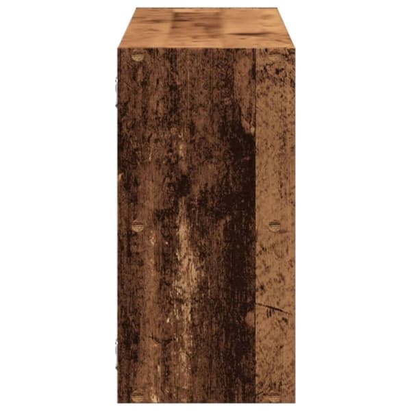 vidaXL Seinähylly vanha puu 100x25x50 cm tekninen puu