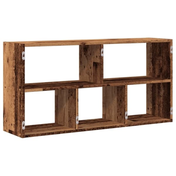 vidaXL Seinähylly vanha puu 100x25x50 cm tekninen puu