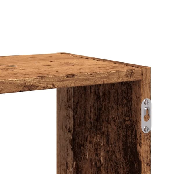 vidaXL Seinähylly vanha puu 100x25x50 cm tekninen puu