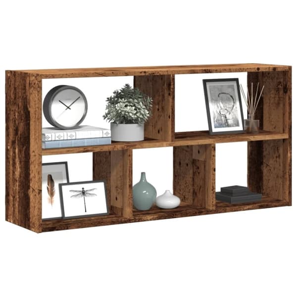 vidaXL Seinähylly vanha puu 100x25x50 cm tekninen puu