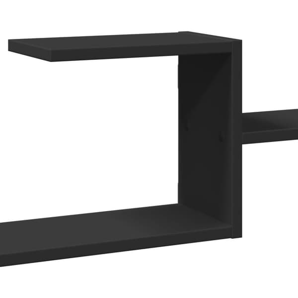 vidaXL væghylde 104x15x49 cm konstrueret træ sort