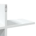 Miniatyrbilde 9 av 11: vidaXL Vegghylle hvit 124,5x18x60,5 cm konstruert tre