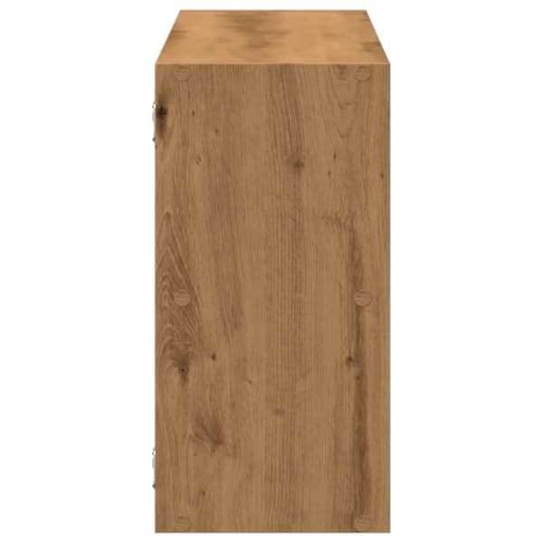 vidaXL Vegghylle artisan eik 100x25x50 cm konstruert tre