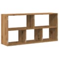 Miniatyrbilde 7 av 11: vidaXL Vegghylle artisan eik 100x25x50 cm konstruert tre