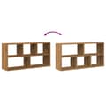 Miniatyrbilde 8 av 11: vidaXL Vegghylle artisan eik 100x25x50 cm konstruert tre