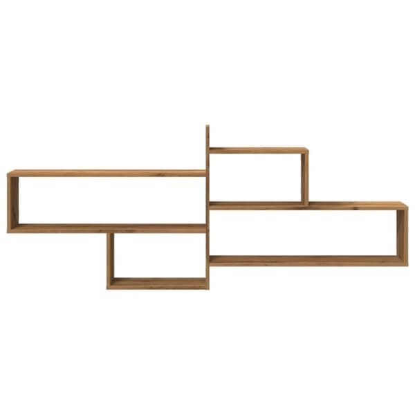 vidaXL Vegghylle artisan eik 167,5x18x68 cm konstruert tre
