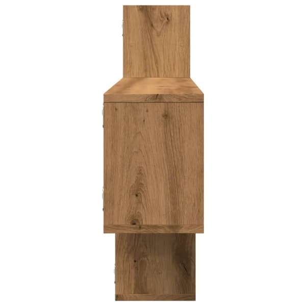 vidaXL Vegghylle artisan eik 167,5x18x68 cm konstruert tre