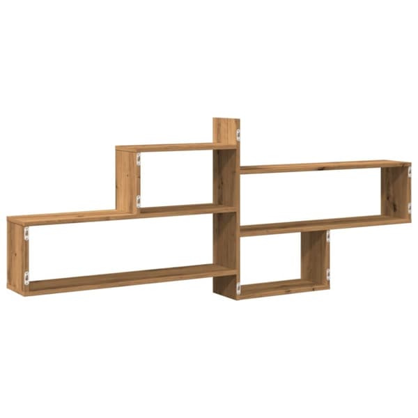 vidaXL Vegghylle artisan eik 167,5x18x68 cm konstruert tre
