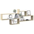 Miniatyrbilde 4 av 11: vidaXL Vegghylle sonoma eik 167,5x18x68 cm konstruert tre