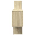 Miniatyrbilde 6 av 11: vidaXL Vegghylle sonoma eik 167,5x18x68 cm konstruert tre