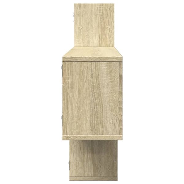 vidaXL Vegghylle sonoma eik 167,5x18x68 cm konstruert tre
