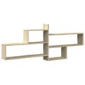Miniatyrbilde 7 av 11: vidaXL Vegghylle sonoma eik 167,5x18x68 cm konstruert tre