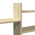 Miniatyrbilde 8 av 11: vidaXL Vegghylle sonoma eik 167,5x18x68 cm konstruert tre