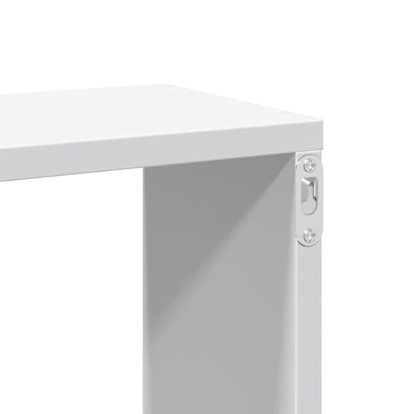 vidaXL Vägghylla vit 167,5x18x68 cm konstruerat trä