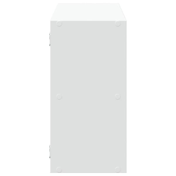 vidaXL Vegghylle hvit 100x25x50 cm konstruert tre