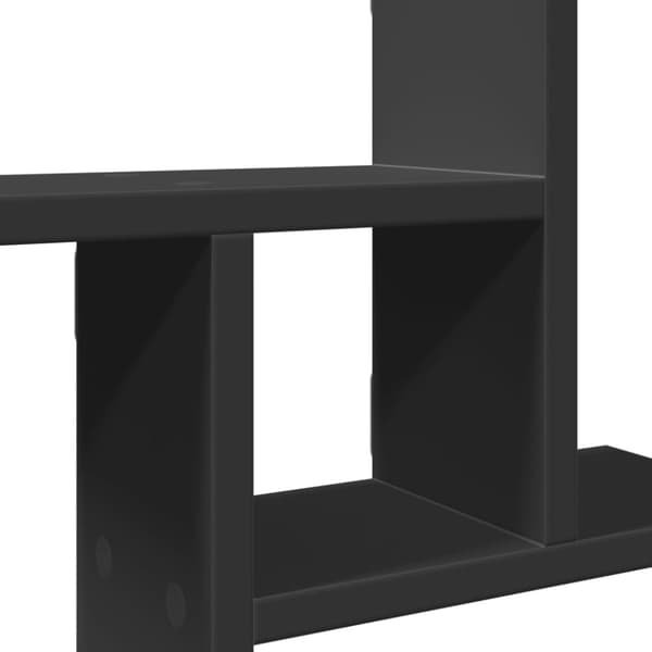 vidaXL Vägghyllor 2 st svart 38x12x38 cm konstruerat trä